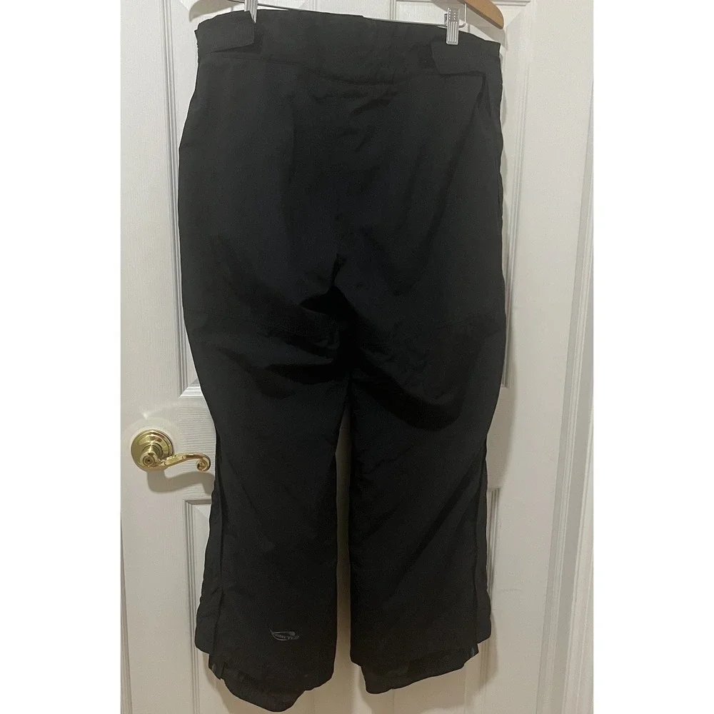 Obermeyer Mens XL Short Black Insulated Ski Snowboard‎ Pants Adjustable Waist